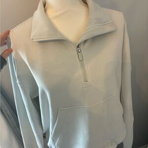 Lululemon off white Quarter-Zip Women's Sweatshirt